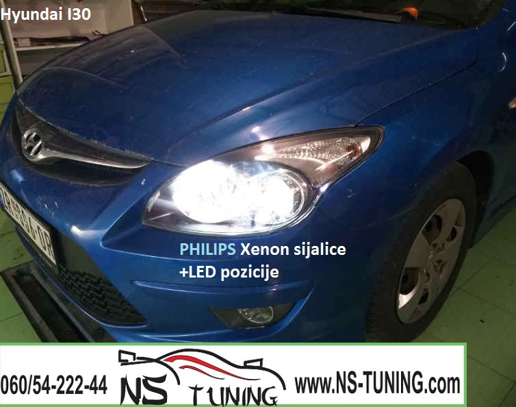 hyundai i30 xenon svetla h7 sijalice philips ugradnja novi sad tuning